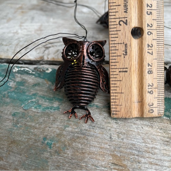 Pier 1 Iron & Copper Owl glimmer strand Flexible LED 10 Ft 15 lights - Picture 5 of 5